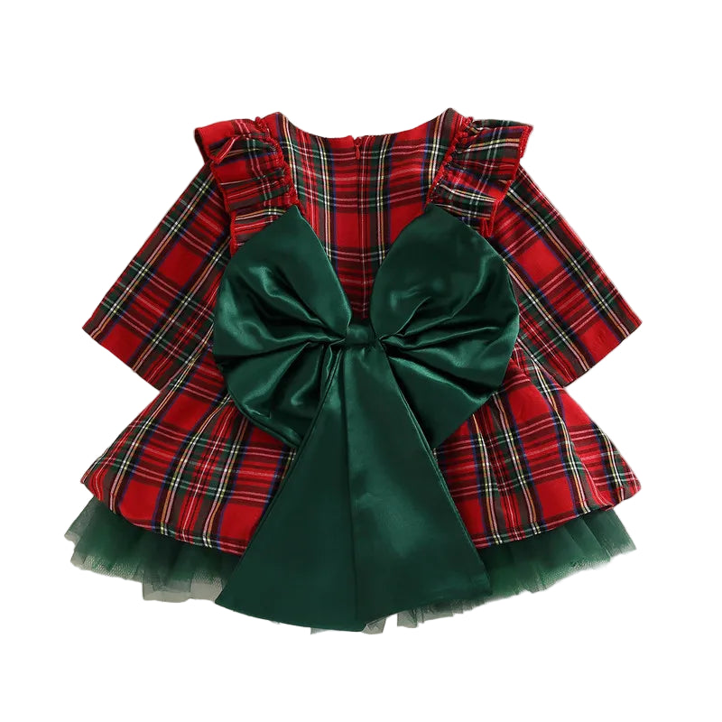 Girls Christmas Tartan Dress