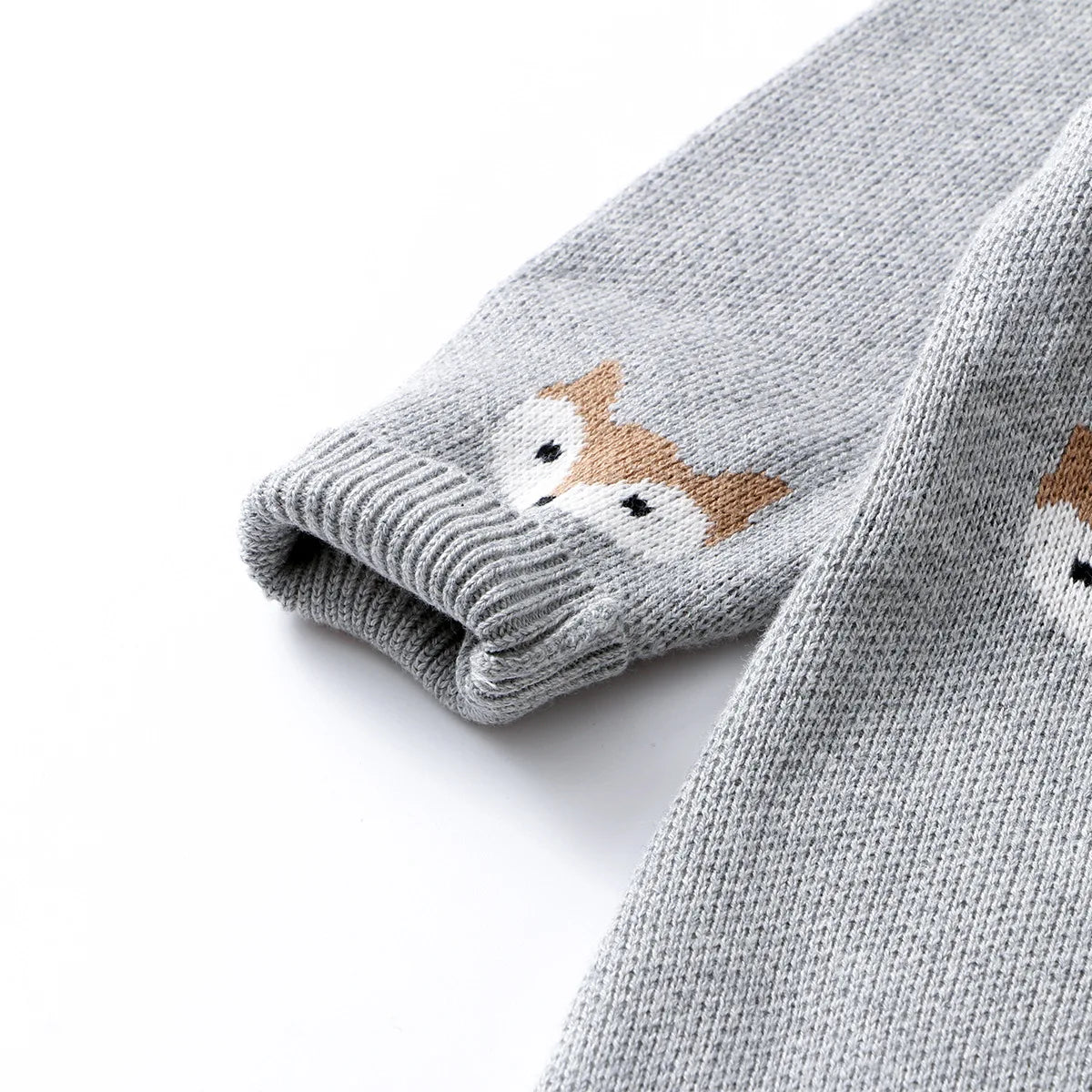 Baby Pure Cotton Knit Animal Jumpsuit