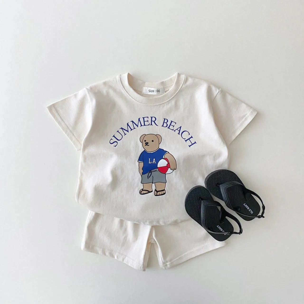 Baby Bear T-shirt and Shorts Set - Peachy Bloomers