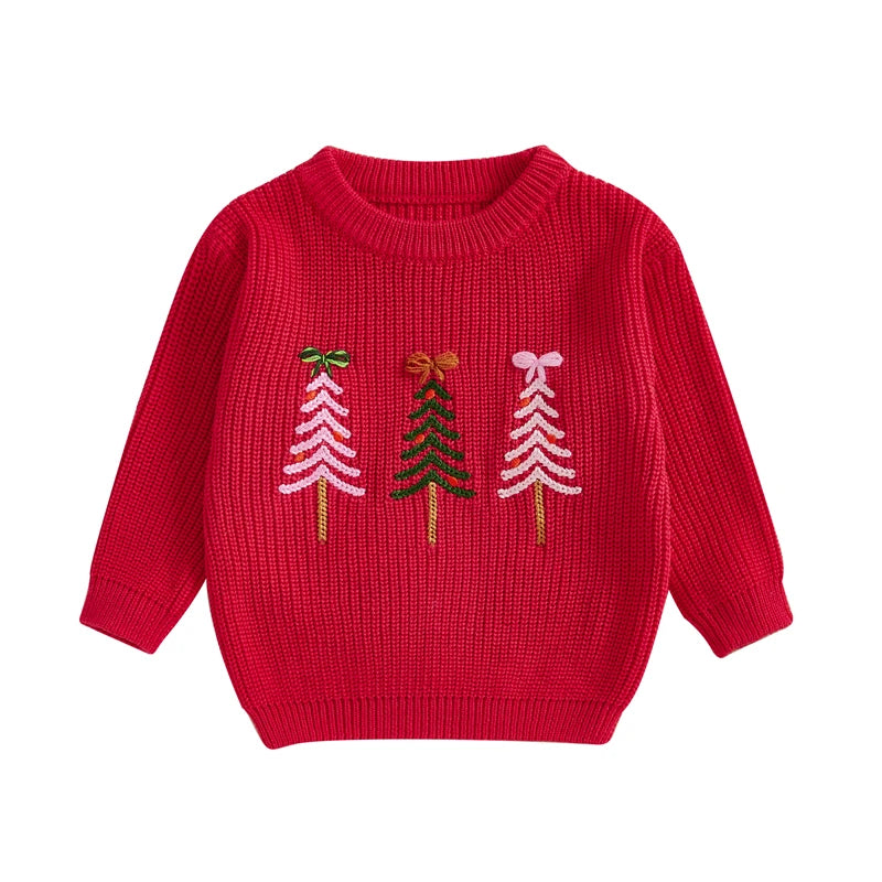 Girl Christmas Knit Sweater