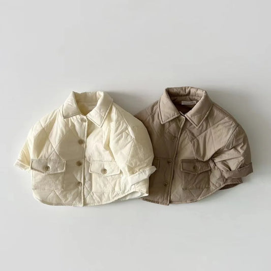 Light Cotton Padded Polo Jacket