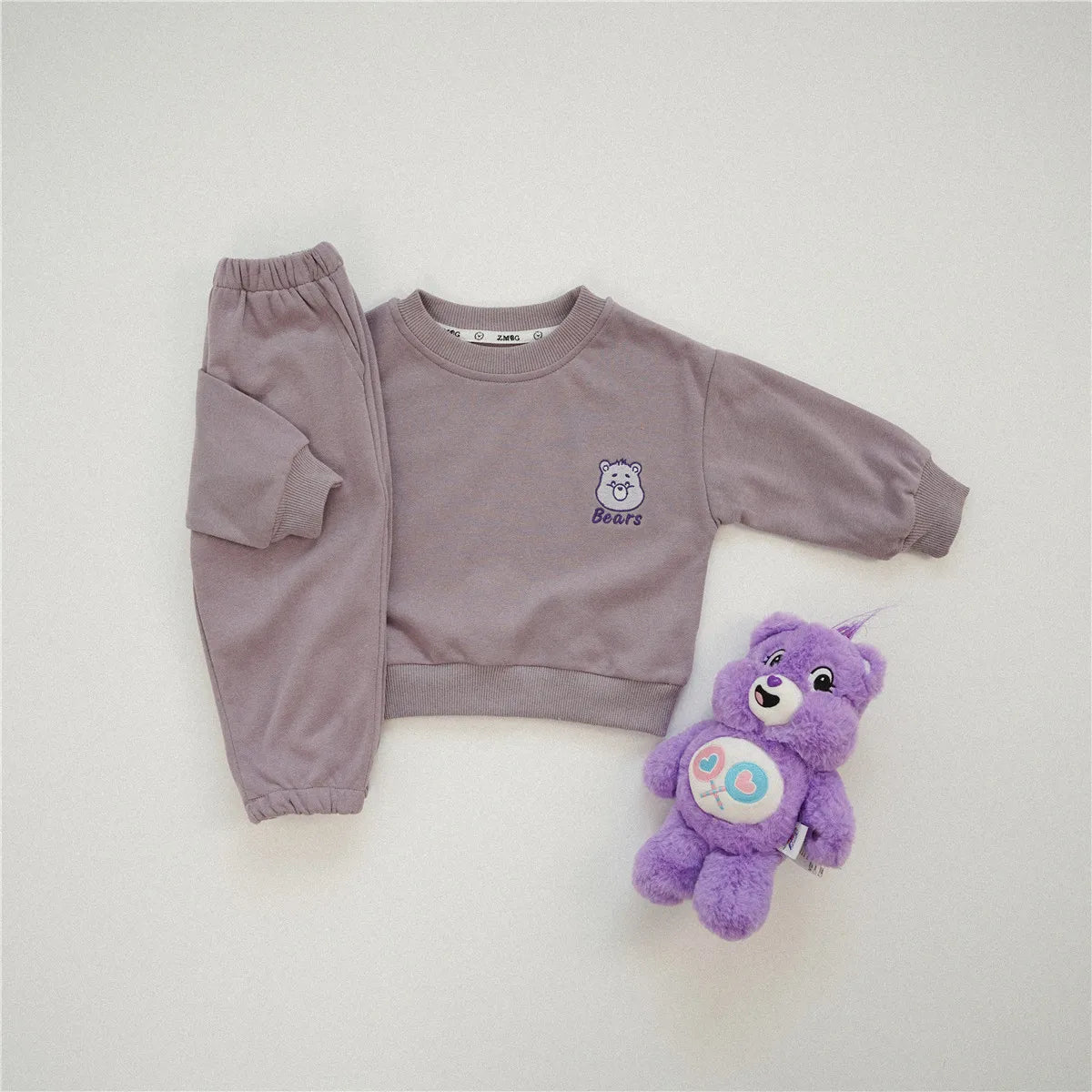 Bear Sweatshirt and Pants set - Peachy Bloomers