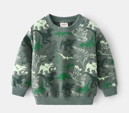 Dinosaur Sweatshirt and Sweatpants Set