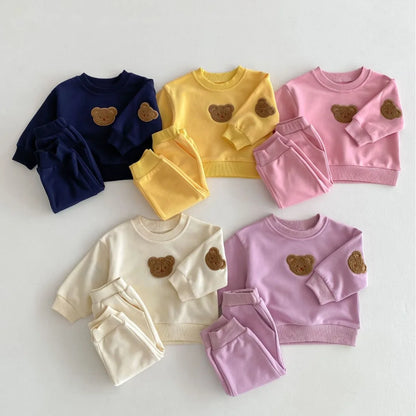 Teddy Baby Sweatshirt and Sweatpants Set