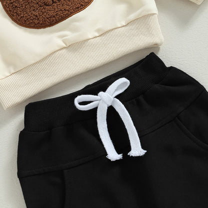 Little Bear Baby Cotton Sweatshirt & Sweatpants Set