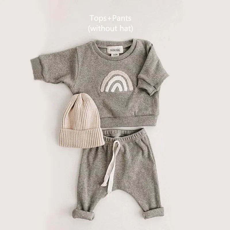 Baby Casual Sweatshirt and Sweatpants Set - Peachy Bloomers