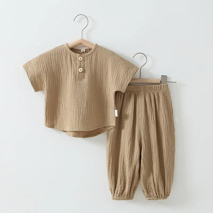 Unisex Organic Cotton Muslin Baby Set