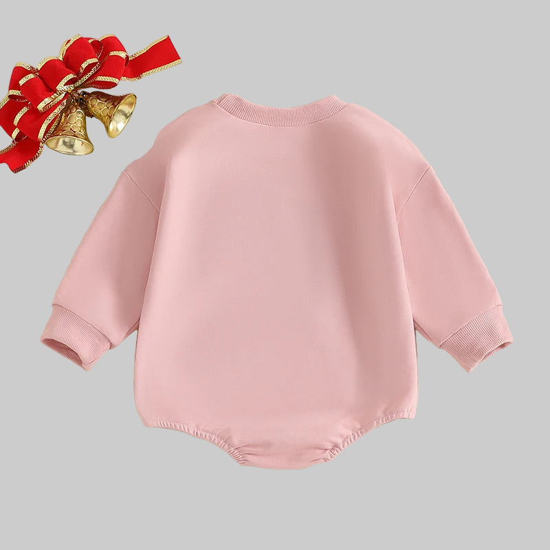 Baby Girls Christmas Bow Romper