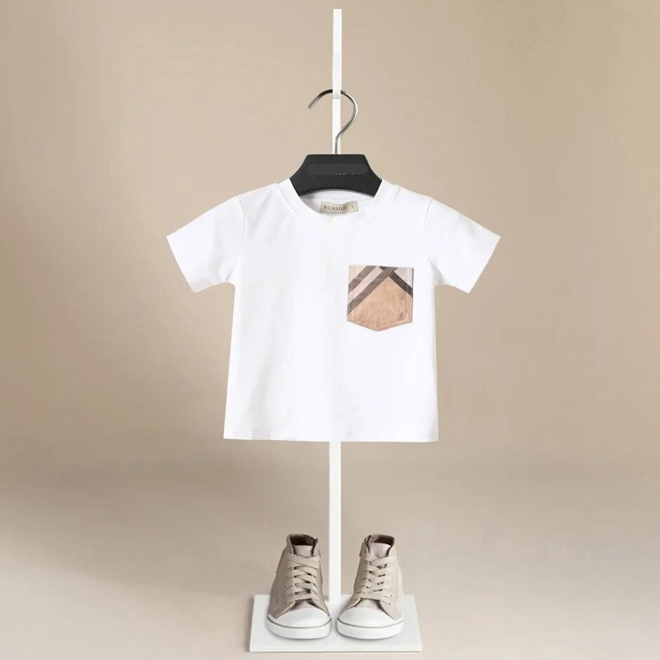 Boys Pocket Cotton T-shirt - Peachy Bloomers