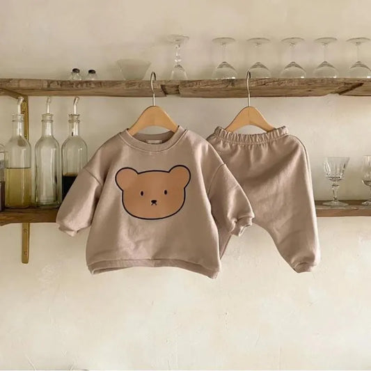 Baby Bear Sweatshirt and Sweatpants Set - Peachy Bloomers