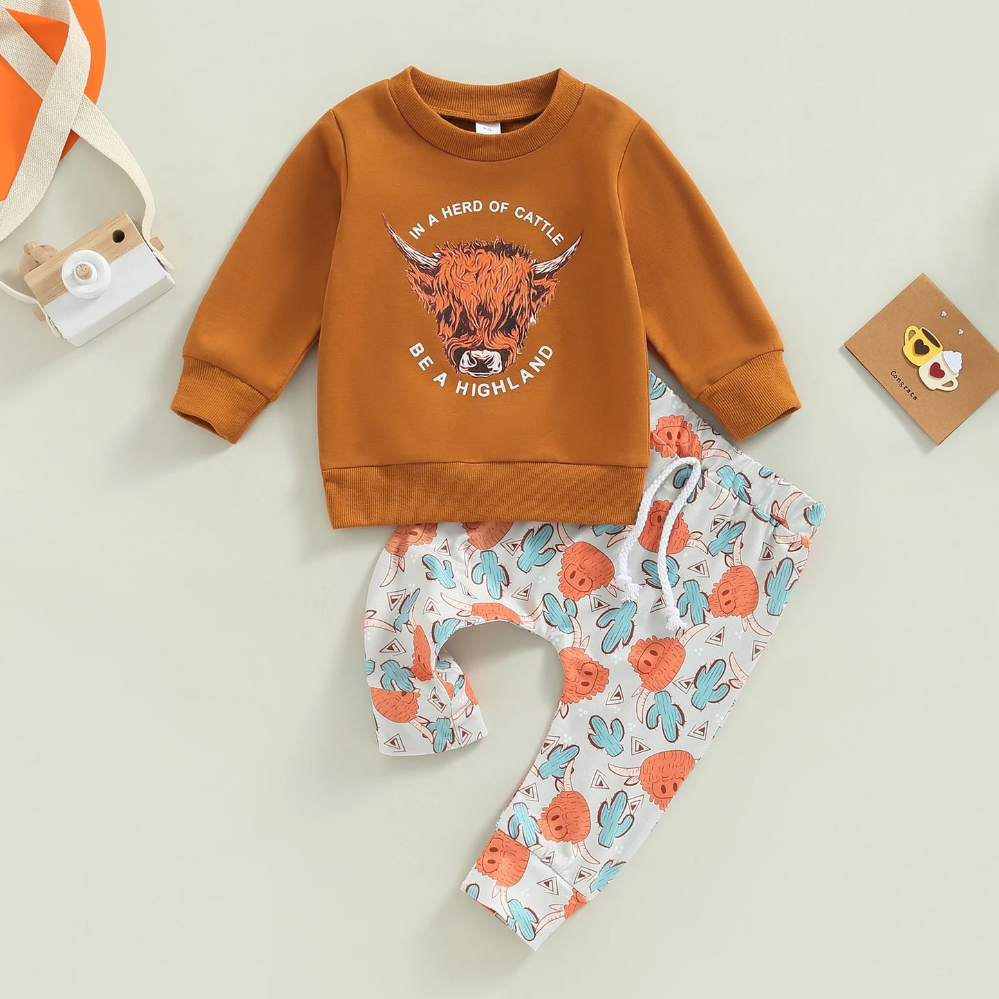 Cowboy Sweatshirt and Sweatpants Set - Peachy Bloomers