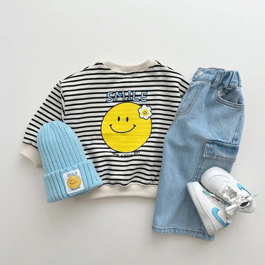 Smile Cotton Sweatshirt