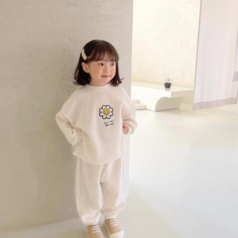 Daisy Sweatshirt and Sweatpants Set - Peachy Bloomers