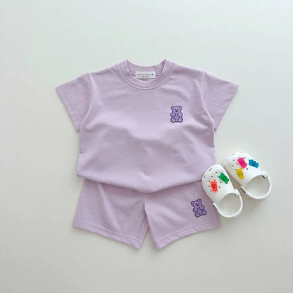 Gummy Bear T-shirt and Shorts Set - Peachy Bloomers