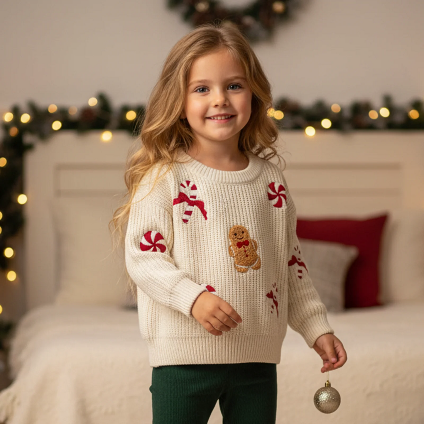 Gingerbread Toddler Holiday Sweater