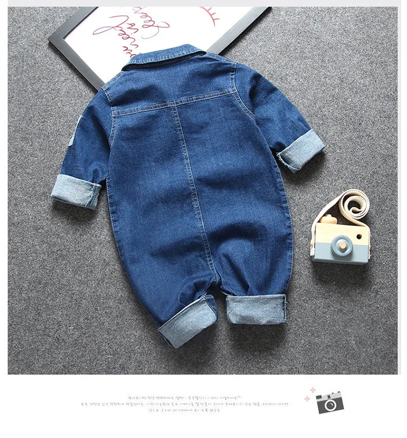 Baby Denim Jumpsuit - Peachy Bloomers