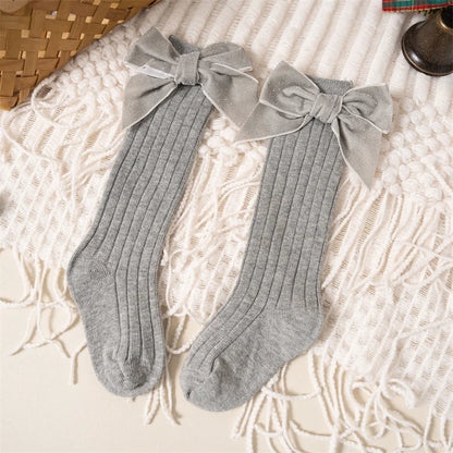 Baby Girls Bow Glittery Socks