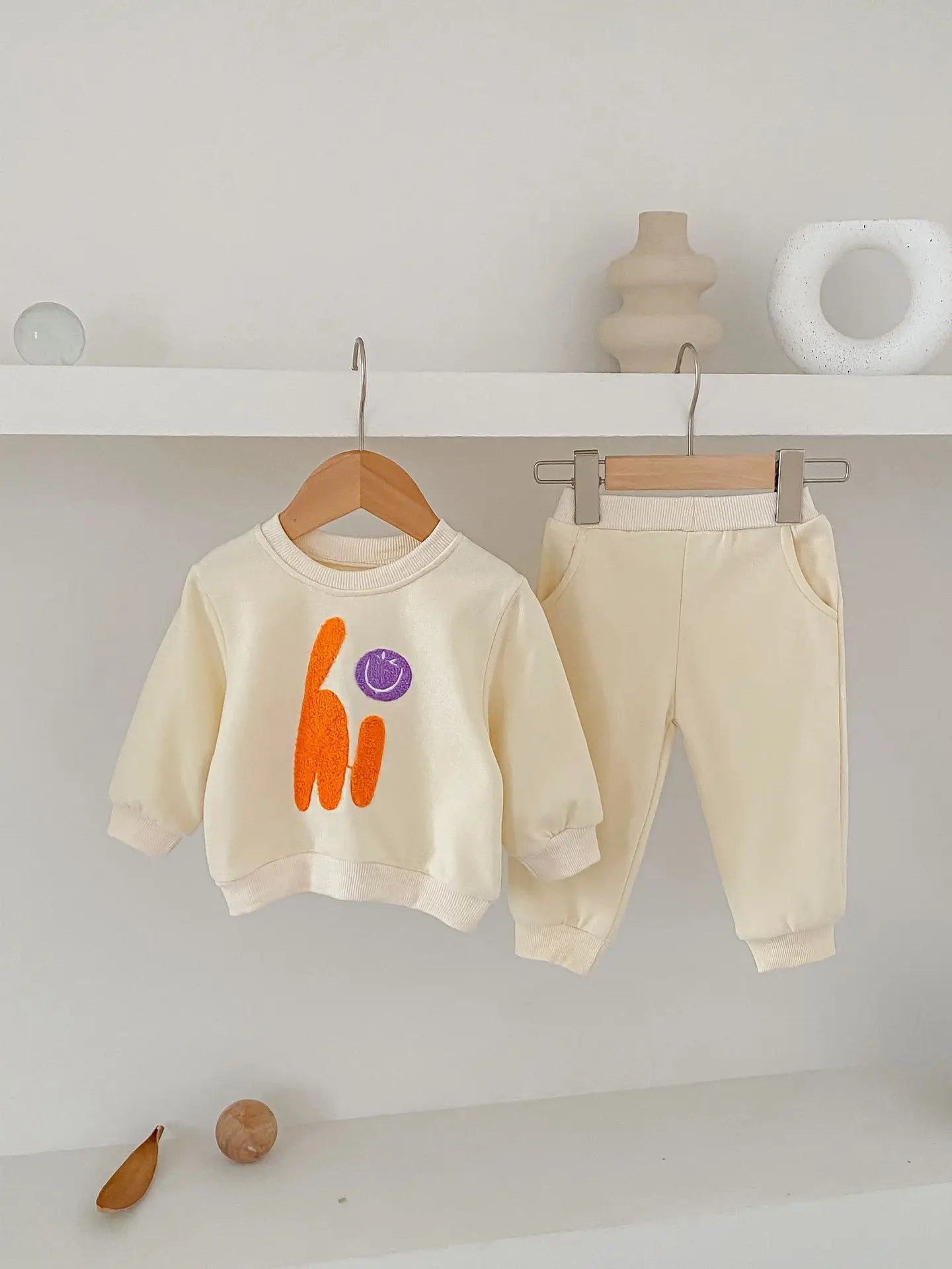 Baby Sweatshirt and Sweatpants Set - Peachy Bloomers