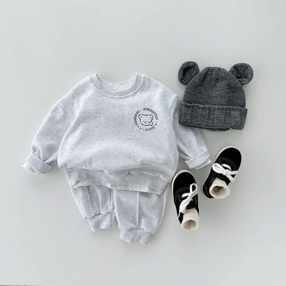 Teddy Sweatshirt and Sweatpants Set