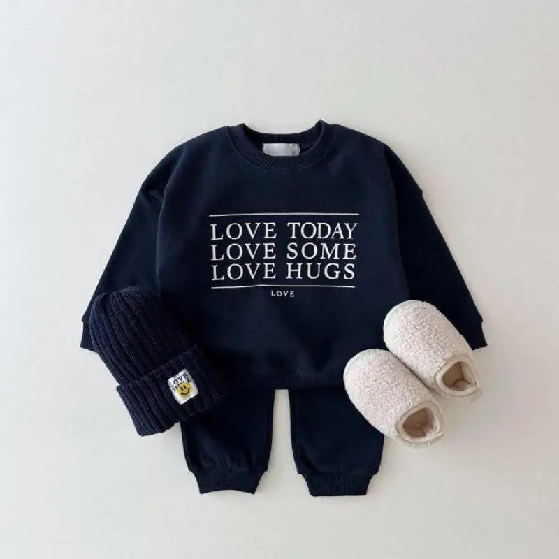 Love Today Sweatshirt and Sweatpants Set