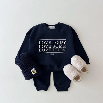 Love Today Sweatshirt and Sweatpants Set