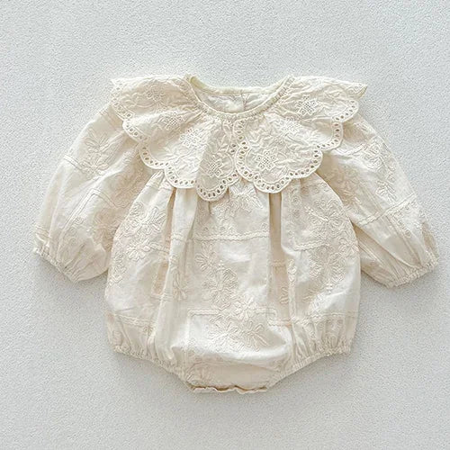 Sisters Matching Lace Jacquard Set – Vintage Elegance