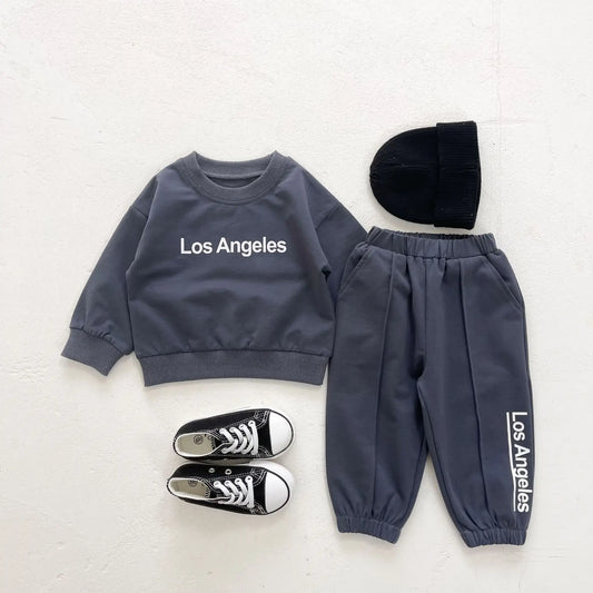 LA Sweatshirt and Sweatpants Set - Peachy Bloomers