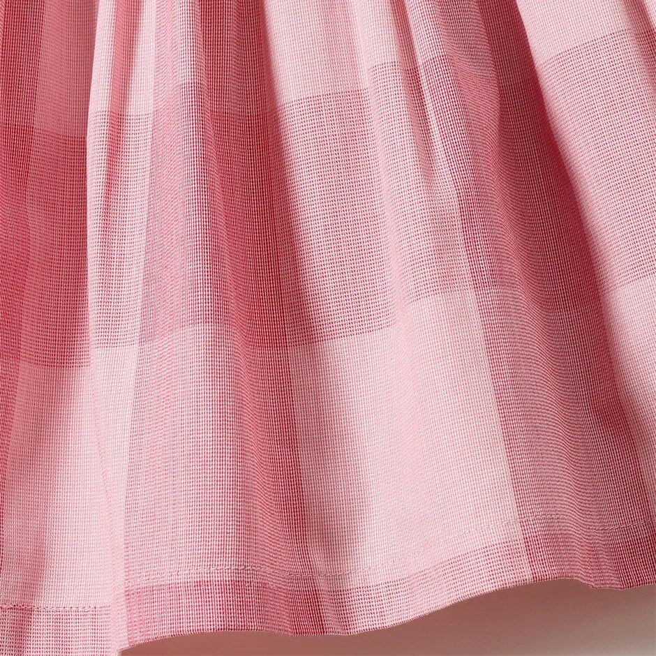 Pink Plaid Organic Cotton Dress