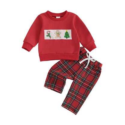 Toddler Santa Sweatshirt & Pants Set