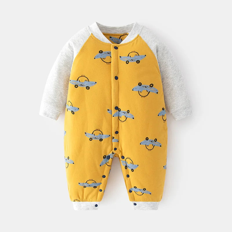 Baby Car Cotton Warm Romper - Peachy Bloomers