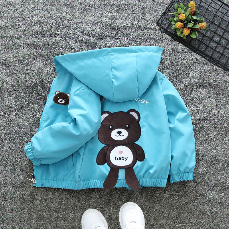 Bear Hoodie Windbreaker - Peachy Bloomers