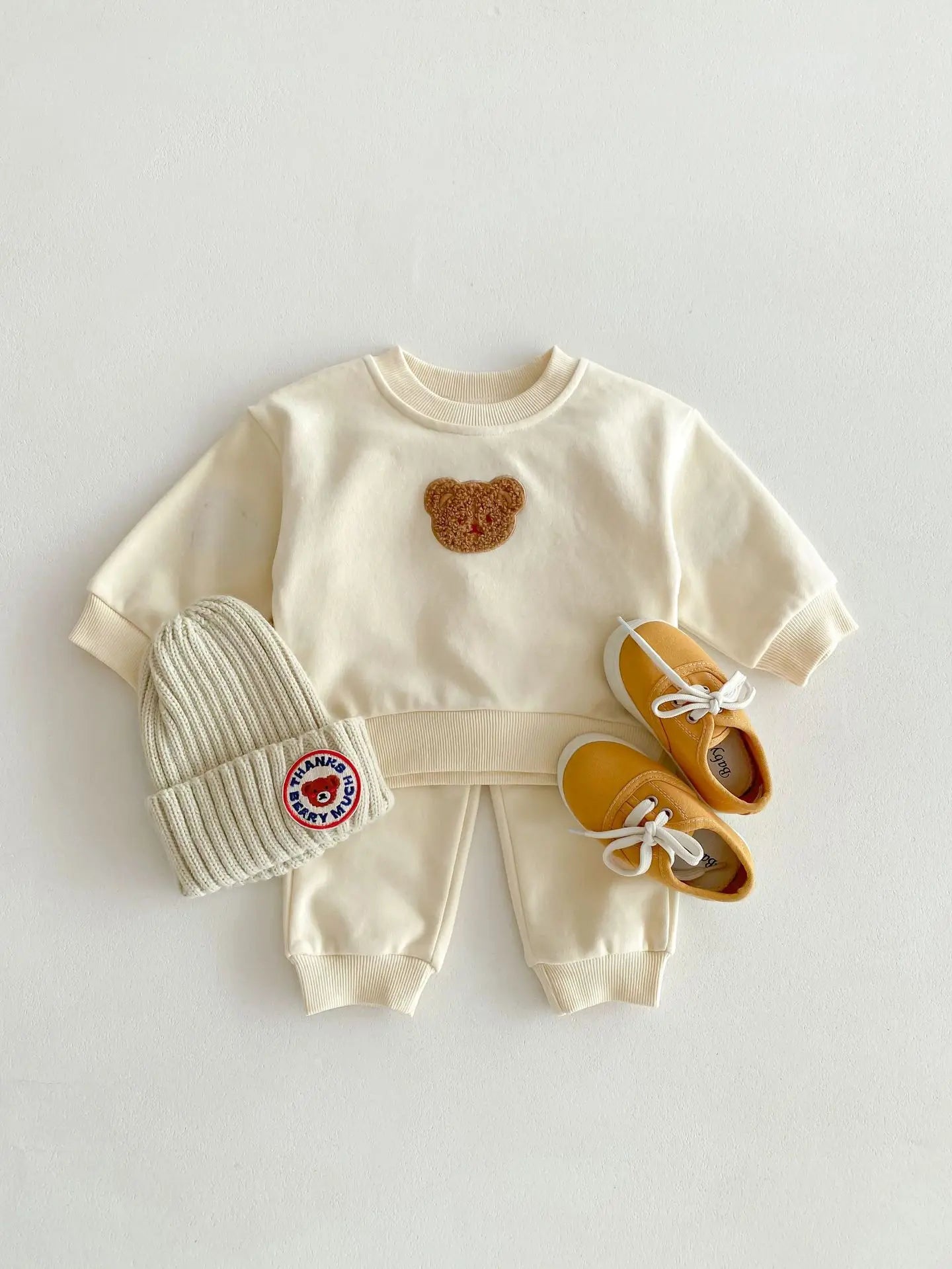 Teddy Baby Sweatshirt and Sweatpants Set