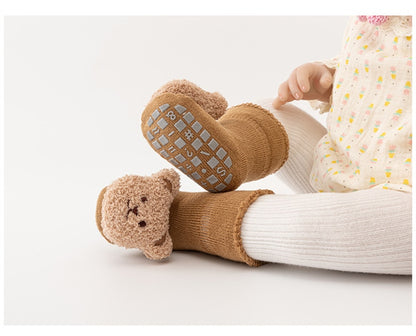 Baby Bear Anti Slip Home Socks - Peachy Bloomers