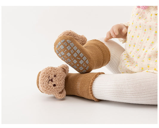 Baby Bear Anti Slip Home Socks - Peachy Bloomers