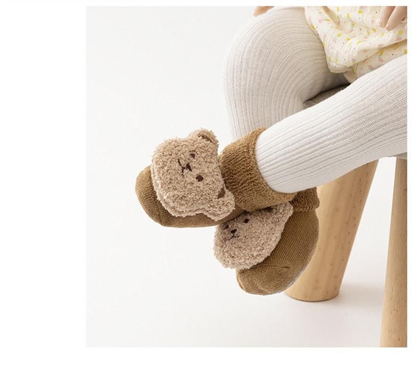 Baby Bear Anti Slip Home Socks - Peachy Bloomers