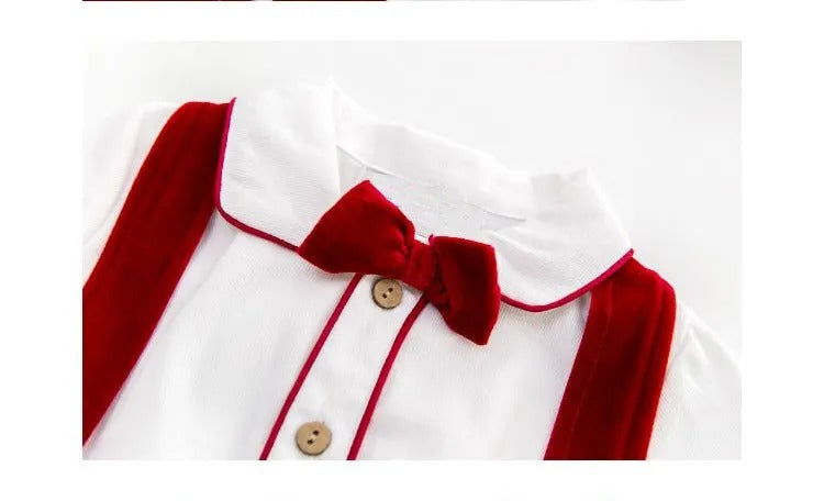 Boys Velvet Outfit Set - Peachy Bloomers