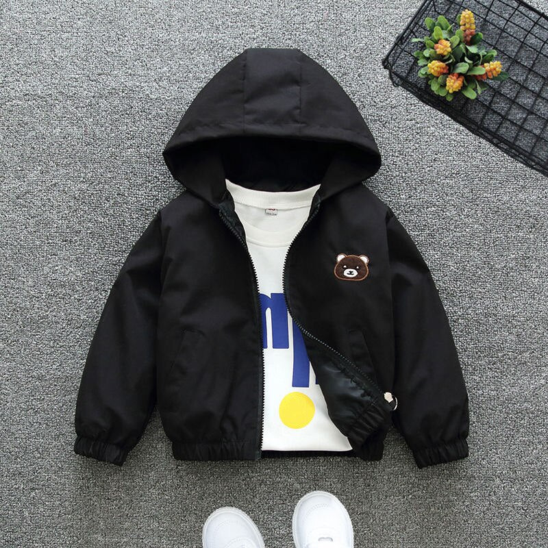 Bear Hoodie Windbreaker - Peachy Bloomers