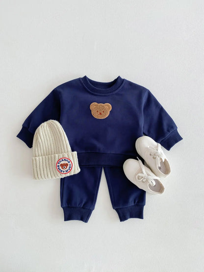 Teddy Baby Sweatshirt and Sweatpants Set