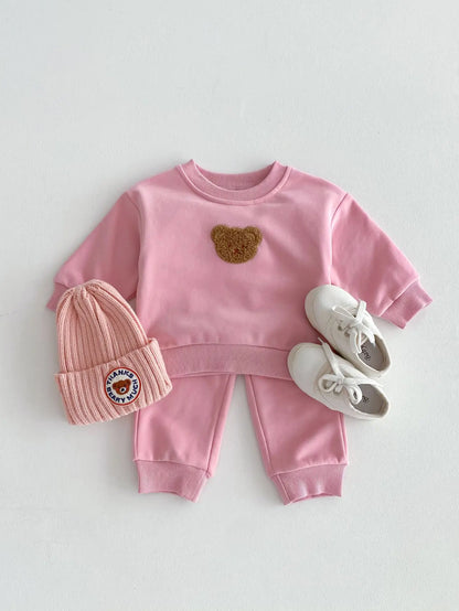 Teddy Baby Sweatshirt and Sweatpants Set