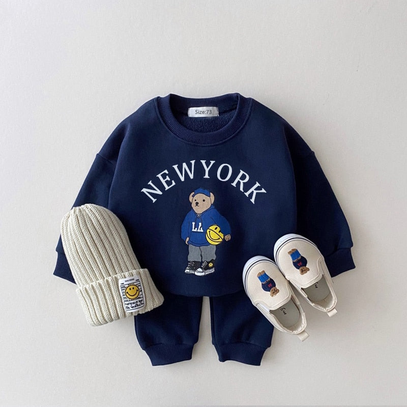 New York Sweatshirt and Sweatpants Set