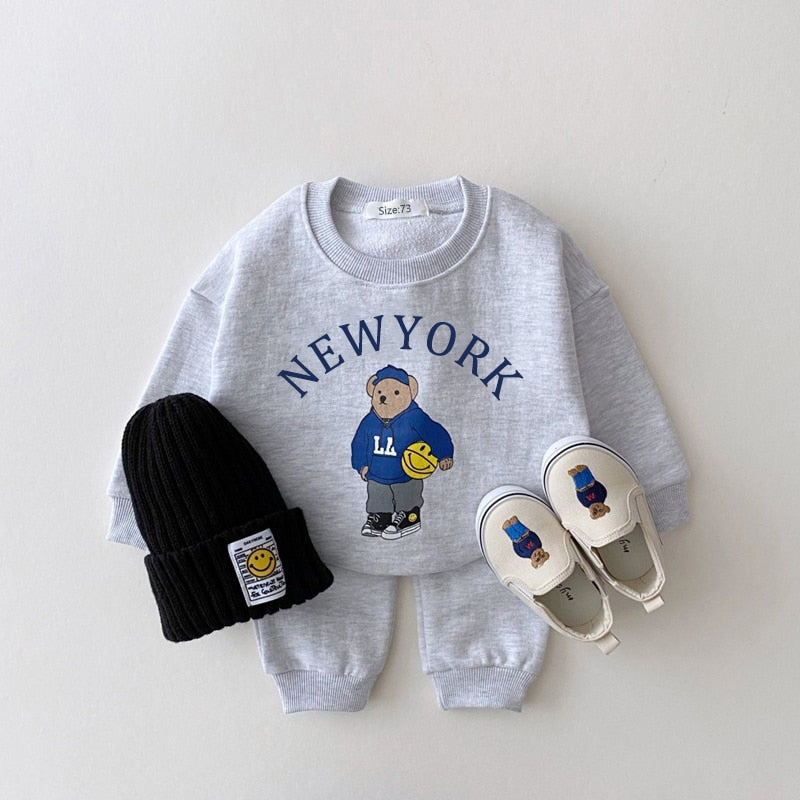 New York Sweatshirt and Sweatpants Set