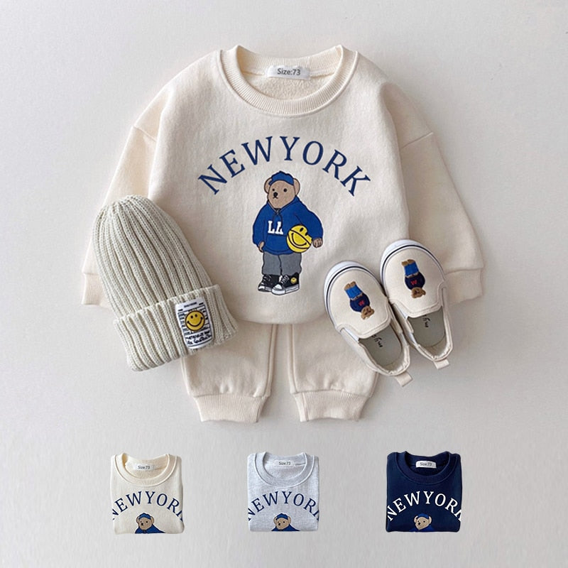 New York Sweatshirt and Sweatpants Set